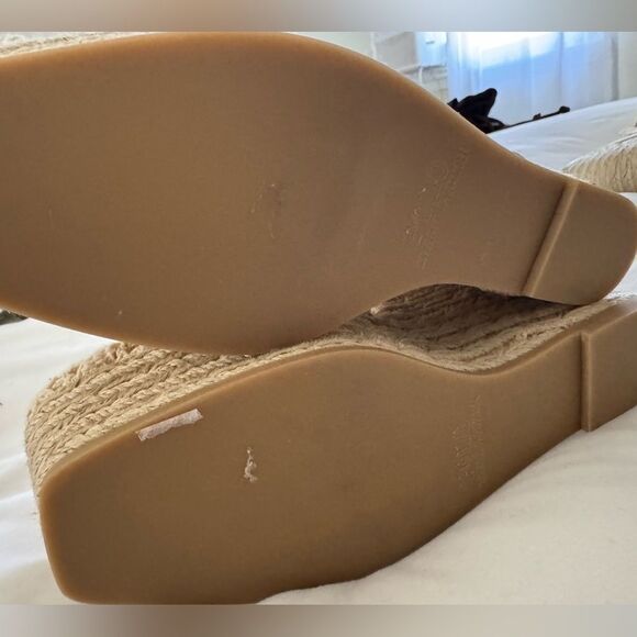 Polo Ralph Lauren Cream Macrame Wedge Espadrille - Picture 3 of 4